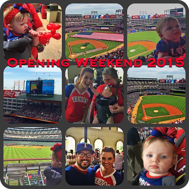 This was just game one! Ireland is ready for games 2 & 3 of the series! #Rangers #openingweekend @mlb