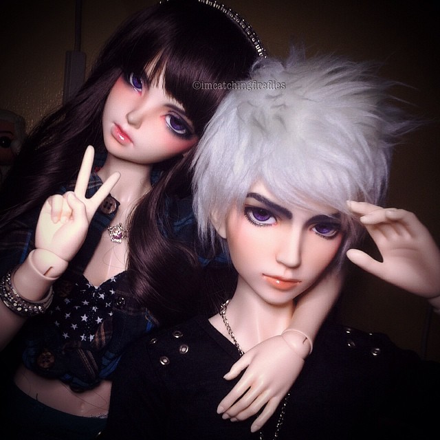 Happy Siblings Day from the twins! 👫. #bjd #abjd #dolls #fairyland #migidoll
