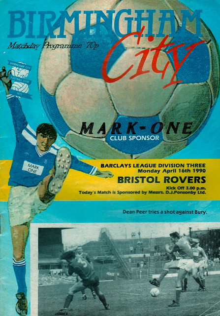 1989:90 Birmingham City V BRISTOL ROVERS