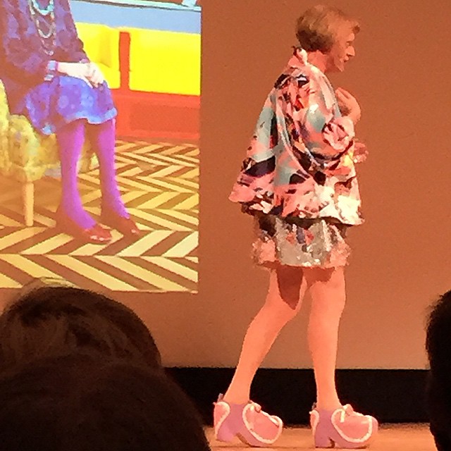 Love, love, love! GRAYSON PERRY talk at the Met. Amazing shoes to go with great anecdotes about museum collections and art making. #graysonperry #metmuseum #art #contemporaryart #inspiration