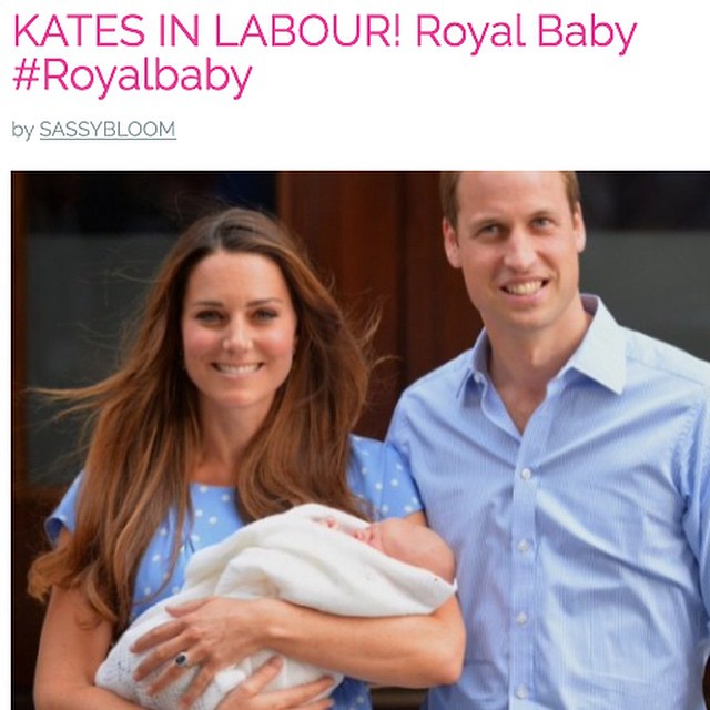 KATES IN LABOUR! Royal Baby #Royalbaby sassybloom.com/?p=10294 #royalbaby #royalbabywatch #royal #baby #royalbabygirl #royalbabyboy #katemiddleton #kate #princegeorge #paddington #princewilliam #duke #dutchess #labour #birth #stmarys