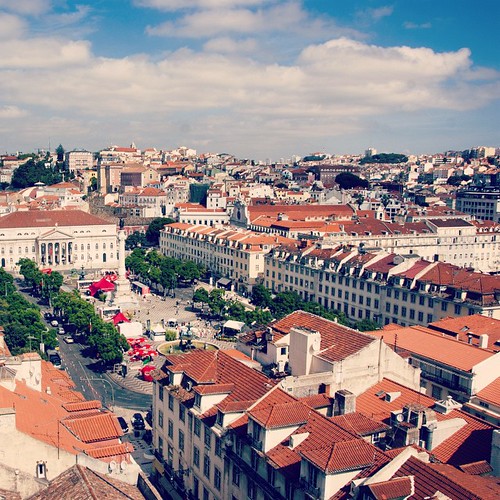       ... 2012     #Travel #Lisbon #Lisboa #Portugal #2012 #Memories #Town #View #Square #Plaza #Red #Roof #Buildings ©  Jude Lee