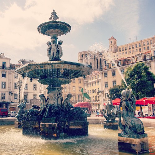       ... 2012     #Travel #Lisbon #Lisboa #Portugal #2012 #Memories #Square #Plaza #Fountain #Statue #Building ©  Jude Lee