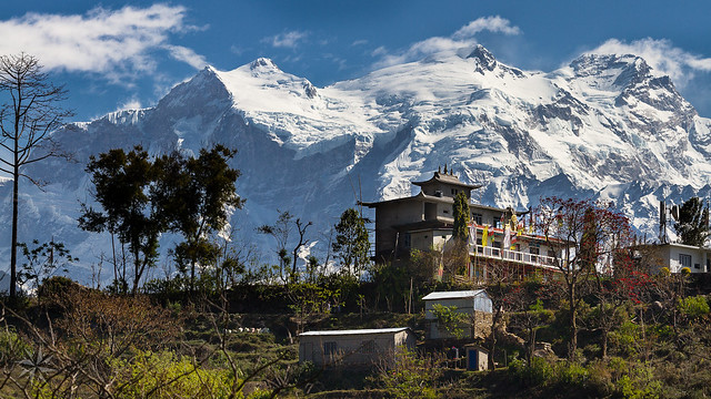 Himalchuli, depuis la vallee Marsyangdi