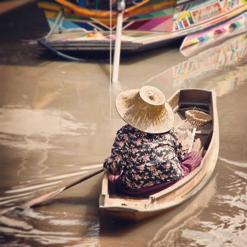     ... 2011 ...        #Travel #Old #Memories #2011 #Summer #Amphawa #Thailand # #Floating #Market #Woman #Boat #River ©  Jude Lee