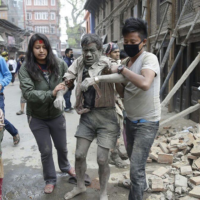 Deeply sad  because of Nepal earthquake tragedy there are more then hundred people killed in this tragedy..sad 😔 my condolences for those people who killed in this tragedy..feeling sad for those families who lost their family members. Stay stron