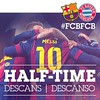 Half time / Mitja part / Media parte  FC BARCELONA VS BAYERN MUNICH (0-0)    #FCBFCB #UCL  Força Barça!!! #neymar92 #aan_neymar_jr