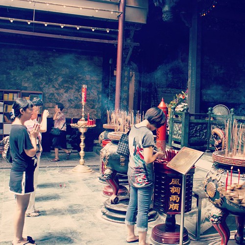     ... 2010      #Travel #Tamsui # #Taiwan #2010 #Happy #Memories #Temple #Praying #Peoples #Incense #Burner ©  Jude Lee