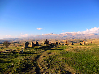 Carahunge Observatory. 7500 years before our time, Sisian, Armenia.