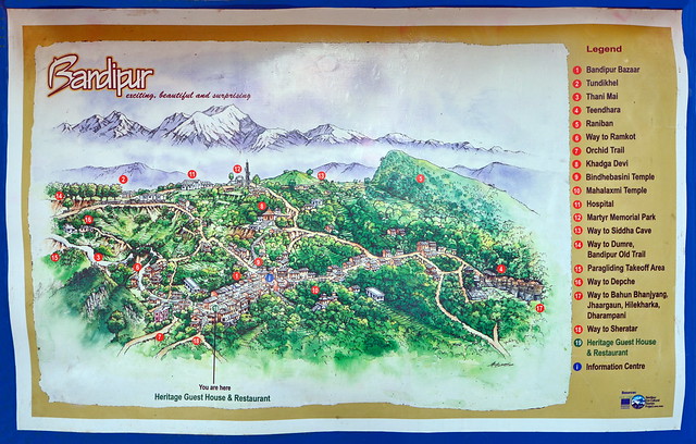Nepal - Bandipur - Map