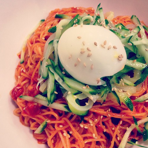     ...      #Korean #Food #Bibimguksu #Spicy #Noodle ©  Jude Lee