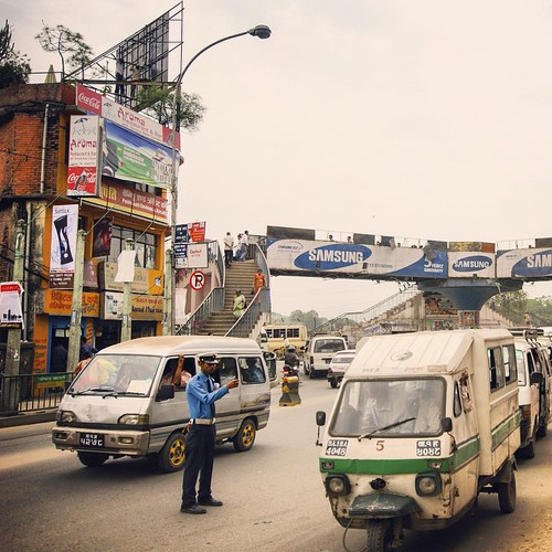   2009        ... #Travel #Memories #2009 #Kathmandu #Normal #Life #Traffic #Auto #Rickshaw #Bus #Police #Man #PrayForNepal ©  Jude Lee