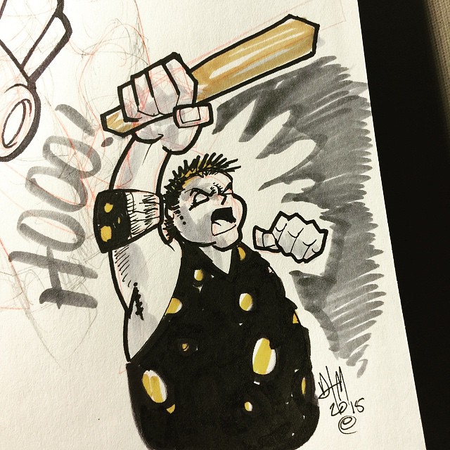 About to drop these bows like Dusty Rhodes and then I yell Ho! - Outkast 1994   #RIP #DustyRhodes #WWF #WCW #ECW #BionicElbow #DDT #theamericandream #wrestlng #wrestler #luchador #kickass #ink #drawing #canson #sketchbook #blackbook #sharpie #markers #pri