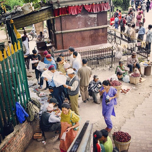   2009        ... #Travel #Memories #2009 #Kathmandu #Normal #Life #Street #Stall #Peoples #Newspaper #PrayForNepal ©  Jude Lee