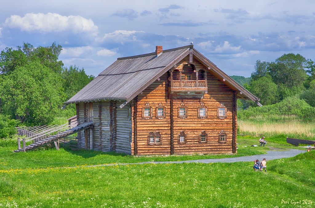 : House of Pertyakov from Ust'-Yandoma Village. XIX AD, Kizhi. Karelia