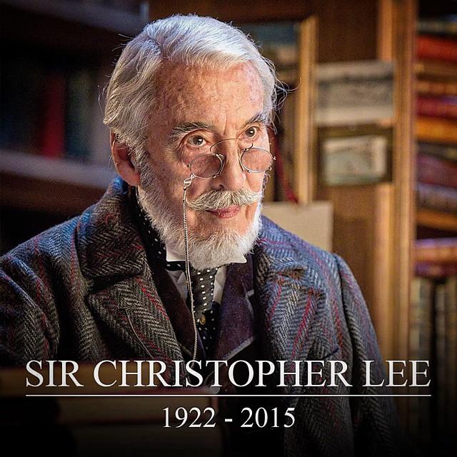 92 years old Epicness,  RIP Sir Christopher Lee:  Enjoy watching his acting for the following films;   - The Lord of the Rings as Saruman  - Star Wars Episode II & III as COUNT DOOKU / Darth Tyranus - Star Wars: The Clone Wars as  COUNT DOOKU / Darth Tyra