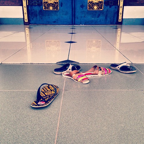   ...      #Travel #Surabaya #Indonesia #Mosque #Door #Floor #Shoes ©  Jude Lee