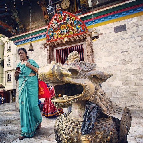   2009   ...   ...       #Travel #Memories #2009 #Kathmandu #Hindu #Shrine #Statue #Woman #PrayForNepal ©  Jude Lee