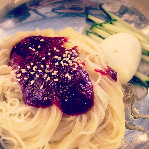    ...  !! #Lunch #Food #Milmyoen #Korean #Spicy #Noodle ©  Jude Lee