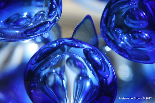 Blue Bubble Paperweight