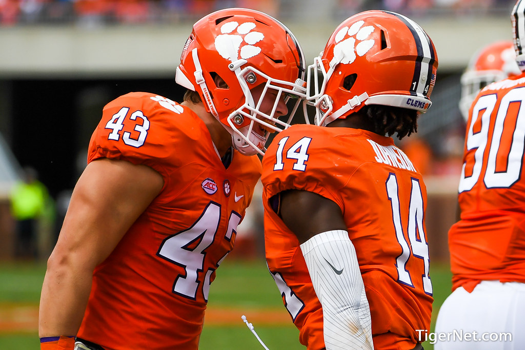 Clemson Football Photo of Chad Smith and Denzel Johnson and SC State