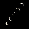 Partial Solar Eclipse at Morioka, Japan (Composition)