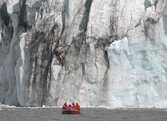 Boating in front of the Harker Glacier, South Georgia • <a style="font-size:0.8em;" href="http://www.flickr.com/photos/16564562@N02/7887873642/" target="_blank">View on Flickr</a>