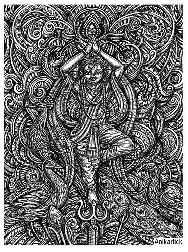 Tamil Artist Drawings God Illustration Sketches Creative