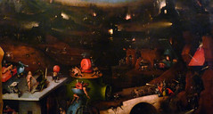 Hieronymus Bosch, The Last Judgement, Central Panel Detail Above Bridge