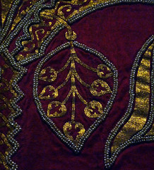 Coronation Mantle, detail of date fruit (?)