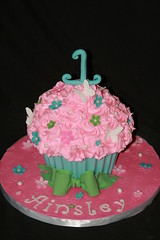 large cupcake with small cupcake • <a style="font-size:0.8em;" href="http://www.flickr.com/photos/60584691@N02/7134488425/" target="_blank">View on Flickr</a>
