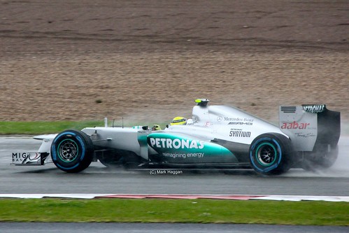 Nico Rosberg's Mercedes at Silverstone