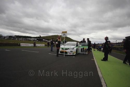 Rob Austin on the grid during the BTCC weekend at Knockhill, August 2016