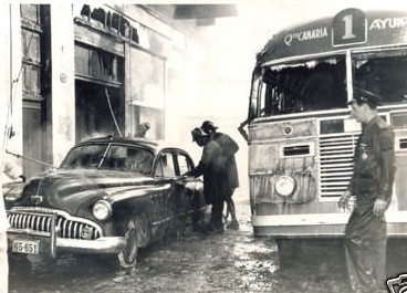 Ruta 1 QUINTA CANARIA-AYUNTAMIENTO  Cooperativa de Omnibus Aliados  Enero/9/1949