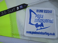 Brand new windsurfing equipment at Poole Windsurfing School
