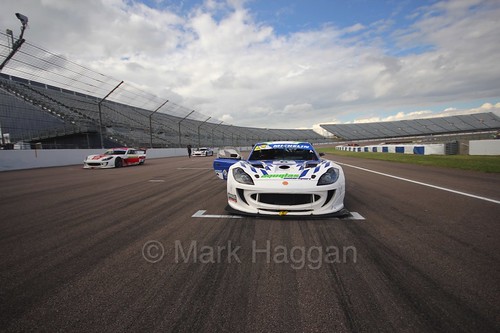 Chris Ingram in the Ginetta GT4 Supercup at Rockingham, August 2016