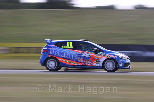 Shayne Deegan in the Clio Cup during the BTCC 2016 Weekend at Snetterton