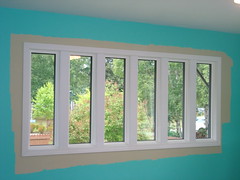 Between-the-stud with vinyl brickmould and integral exterior caps (interior)