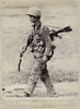 1972 South Vietnamese Soldier Paratrooper Marches to Quang Tri