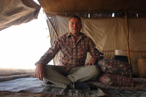 Inside a bedouin tent in Syria