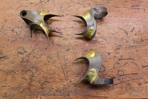 Lugs after bronze fillet brazing
