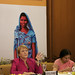 UN Women Executive Director Michelle Bachelet briefs members of the press in new New Delhi on her first official visit to India as head of the agency.