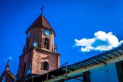 The church tower of San Agustin.