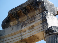 "Maritime Theater," Hadrian's Villa, view of entablature with carving