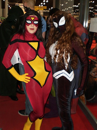 new york man comic cosplay marvel con slender 2012 spiderwoman