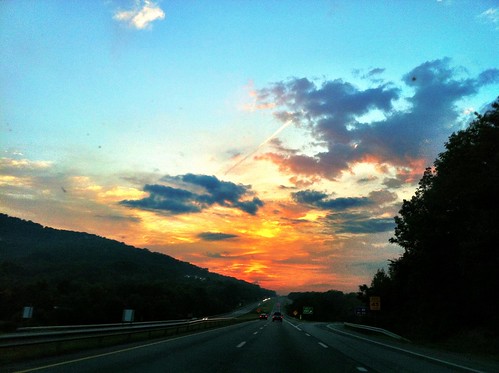 Sunrise in Salem Virginia on I-81 • <a style="font-size:0.8em;" href="http://www.flickr.com/photos/20810644@N05/8142602521/" target="_blank">View on Flickr</a>