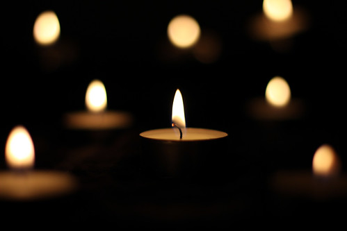 tea candle in the dark by Markus Grossalber, on Flickr