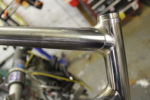 after brazing and initial filing 953 headtube