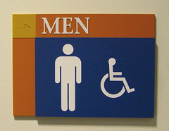 Interior ADA Compliant Restroom Sign