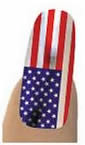 American Flag Nail Strips
